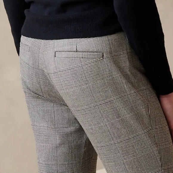 New Banana Republic Plaid CURVY SLOAN SLIM PANT Sz.10 - Picture 6 of 8